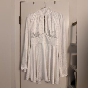 LPA x Revolve Ivory Rosetta Fit & Flare Dress | Size M